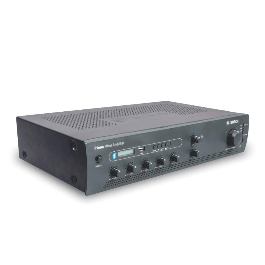 Bosch PA Plena PLE - 1ME120 - 3IN 120 W Mixer amplifier with USB/Bluetooth - Universal AV Solutions