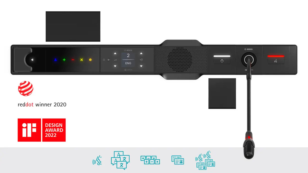 Bosch DICENTIS Flush range modules for permanent conference installations
