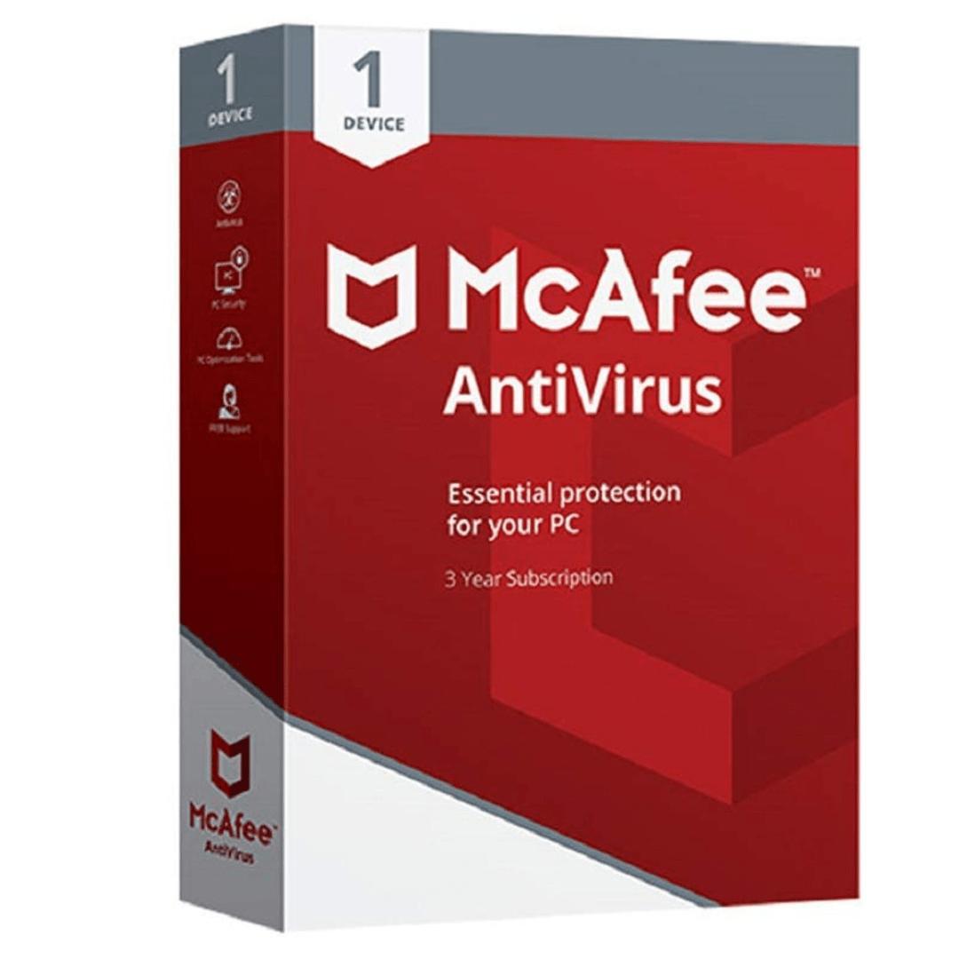 McAfee Antivirus 1 User 3 Years - Universal AV Solutions