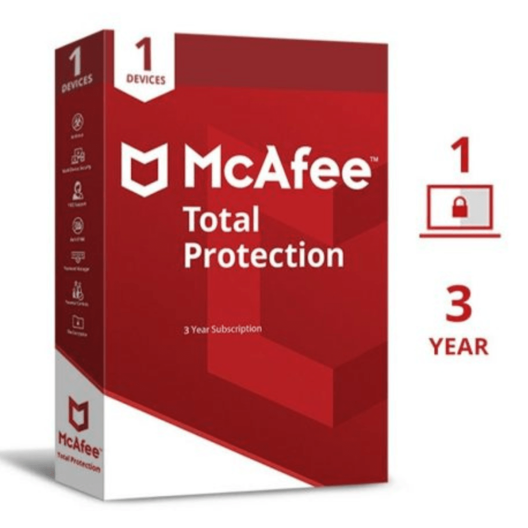 McAfee Total Protection 1 Pc 1 Year - Universal AV Solutions
