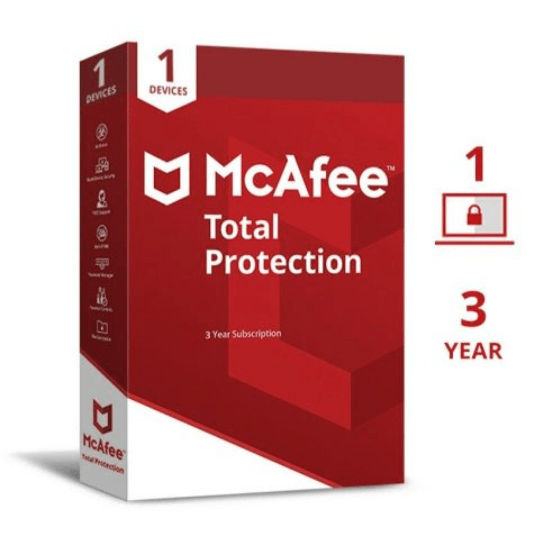McAfee Total Protection 1 Pc 3 Years - Universal AV Solutions