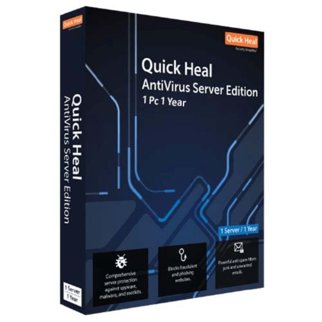 Quick Heal Antivirus For Server 1 User 1 Year - Universal AV Solutions