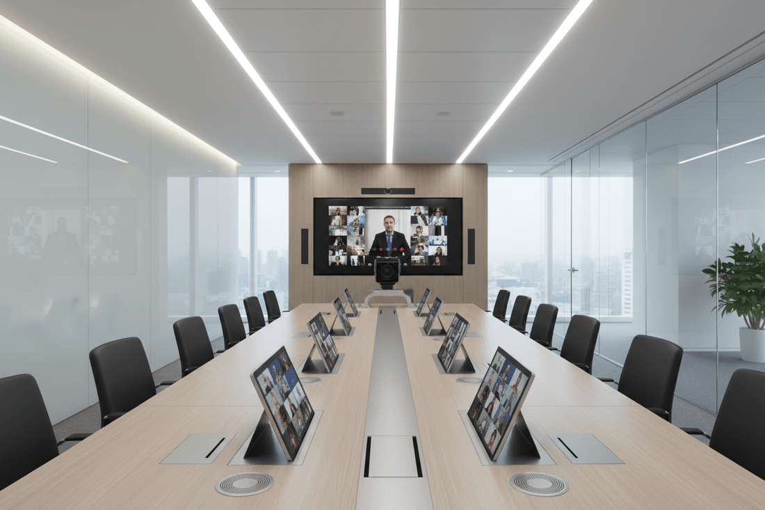 Corporate Video Conferencing Setup: The Enterprise Guide to AI Ready Meeting Rooms in 2026 - Universal AV Solutions