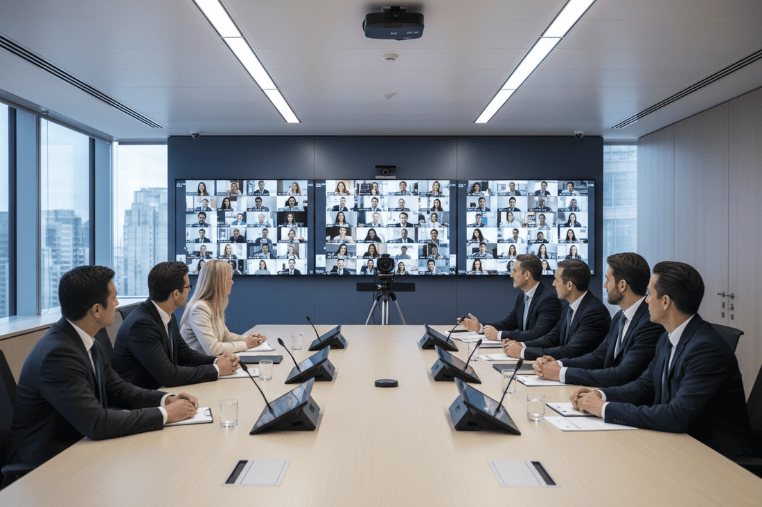 How Do Video Conferencing Systems Improve Productivity for Enterprises in 2026? - Universal AV Solutions