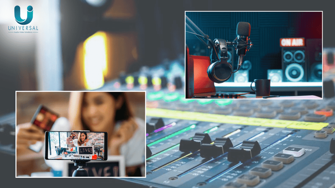 How to Choose the Right Audio Mixer for Your Podcast or Live Stream - Universal AV Solutions