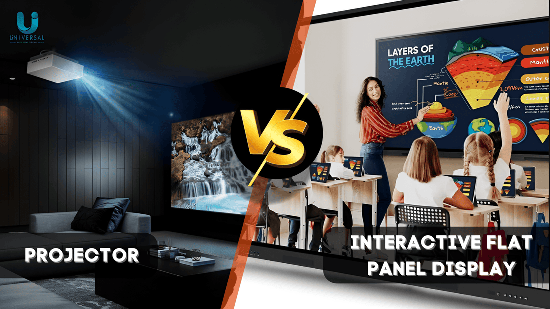 Projector Operations Panel Interactive Flat Panel Display vs. Projector: Which is Best for Your C ...