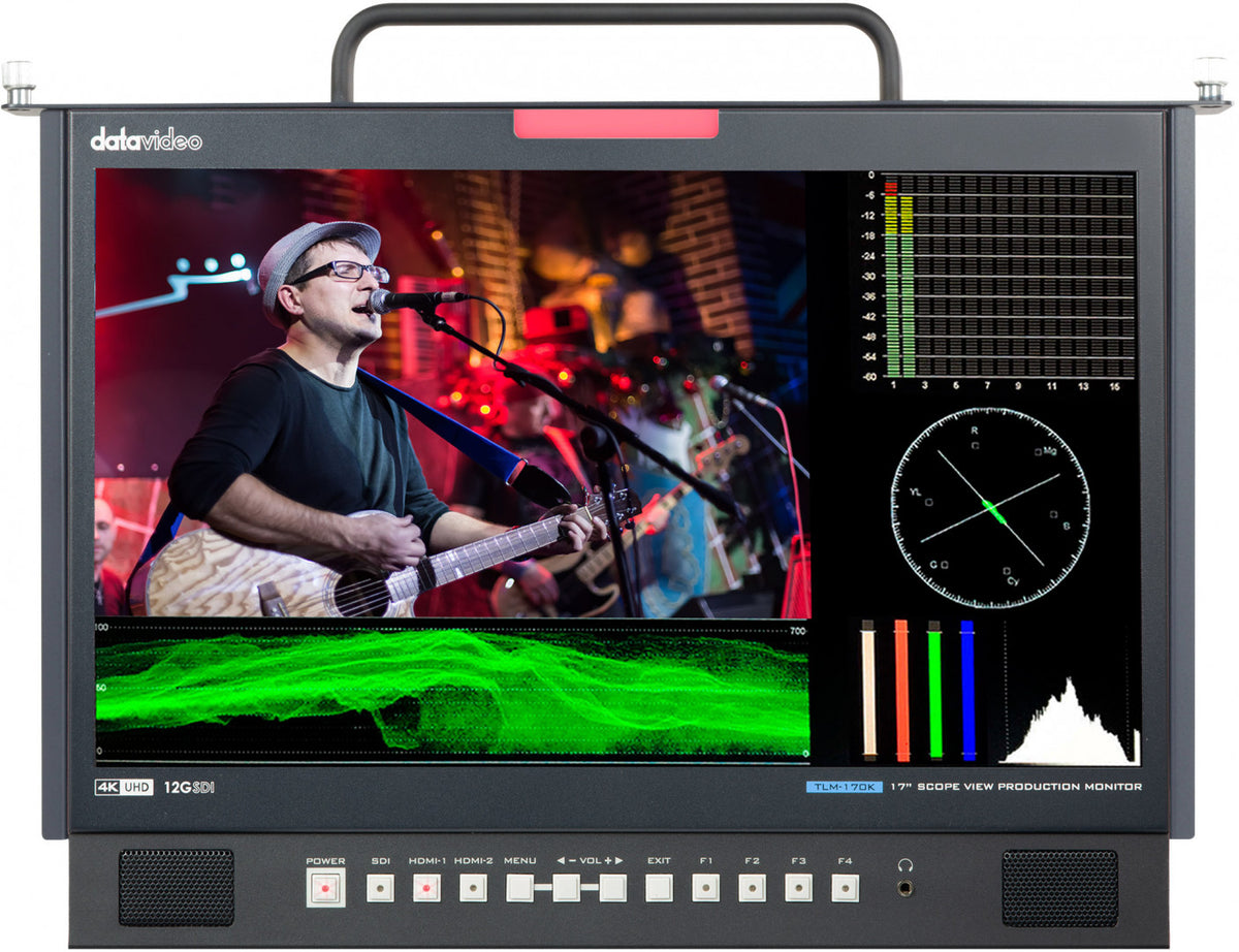 Datavideo TLM-170KM 17.3" 4K Broadcast Monitor (1U Pull-Out)