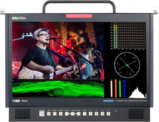Datavideo TLM-170KM 17.3" 4K Broadcast Monitor (1U Pull-Out)