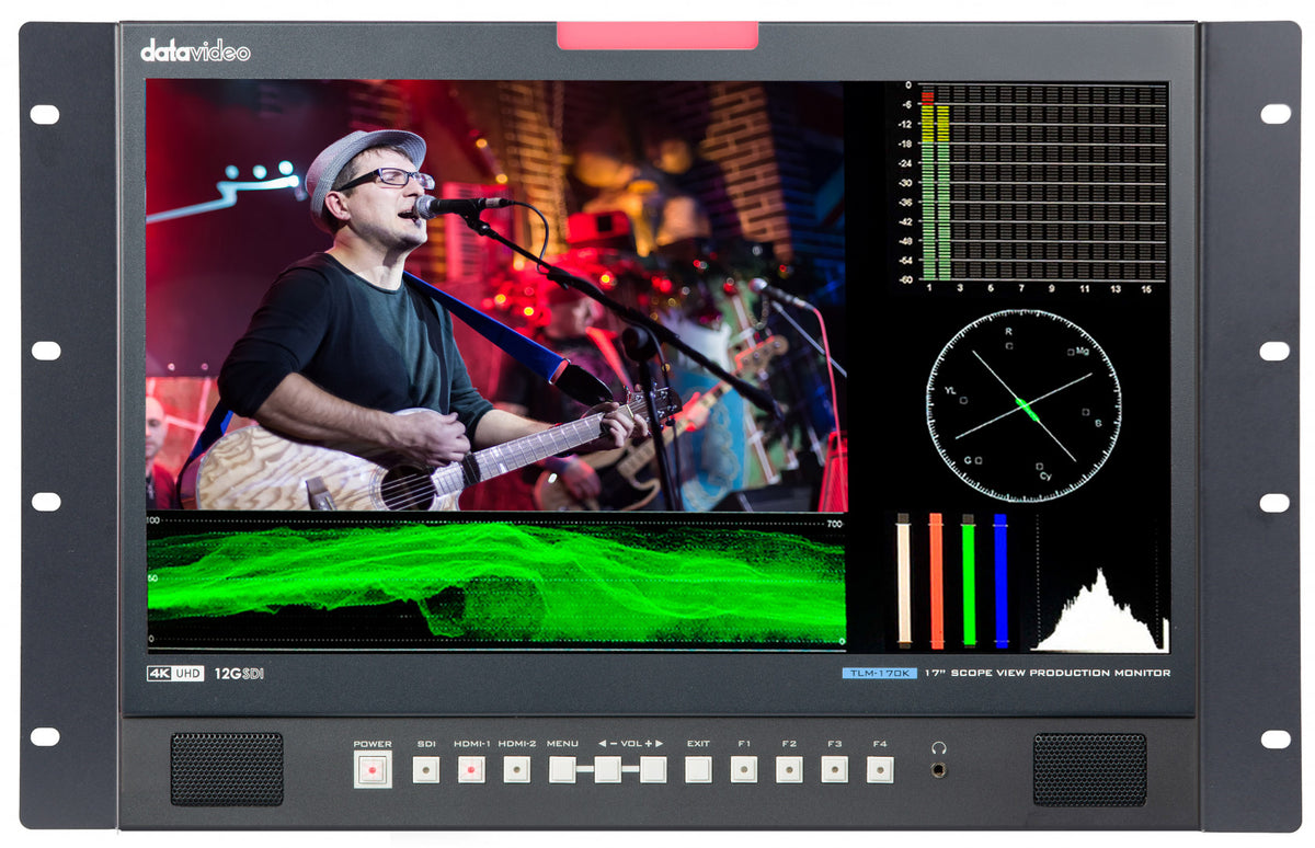 Datavideo TLM-170KR 17.3" 4K Broadcast Monitor (7RU Rackmount)