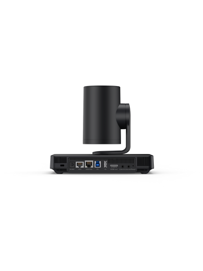 Yealink UVC85 PTZ camera rear view with USB and network ports