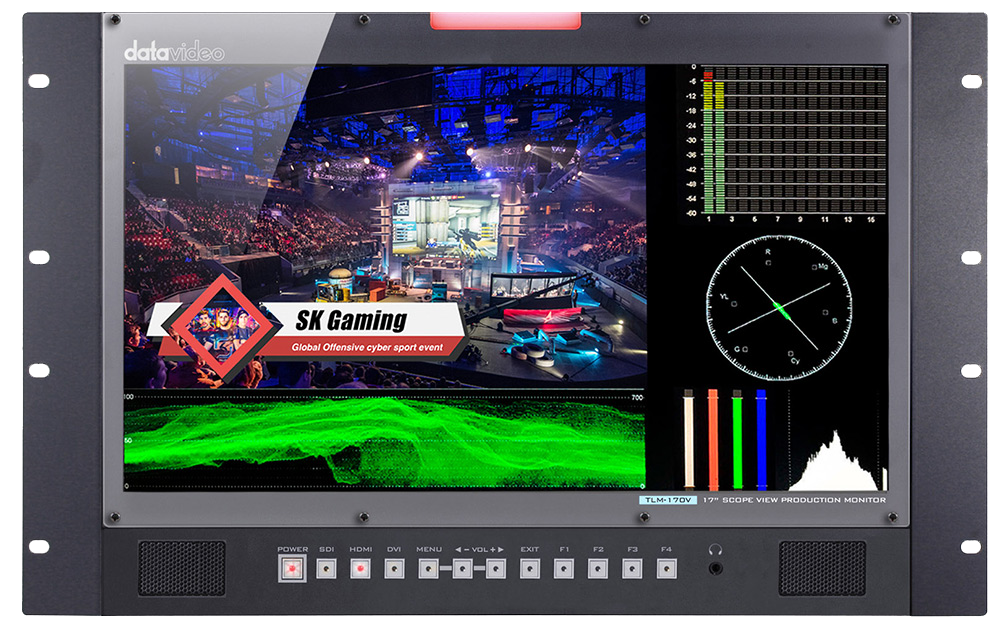 Datavideo TLM-170VR 17.3" ScopeView Production Monitor (7U Rackmount)