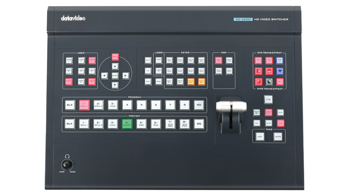 Datavideo SE-2600 HD 8-Channel Digital Video Switcher - view 2