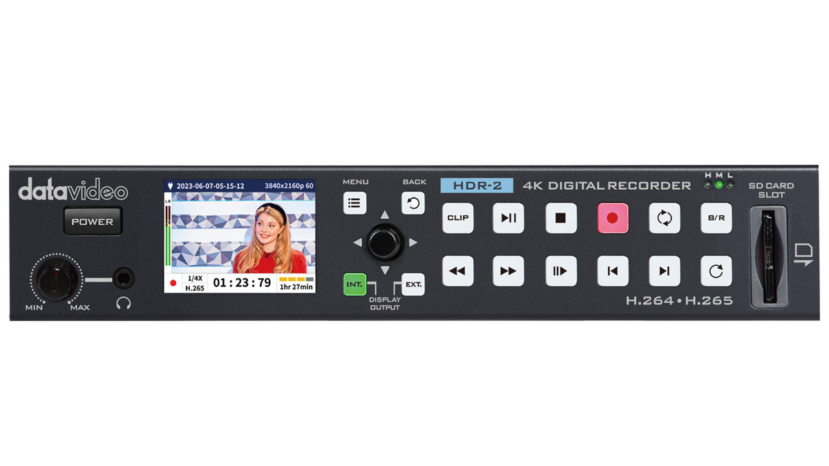 Datavideo HDR-2 4K H.264/H.265 Recorder - view 2