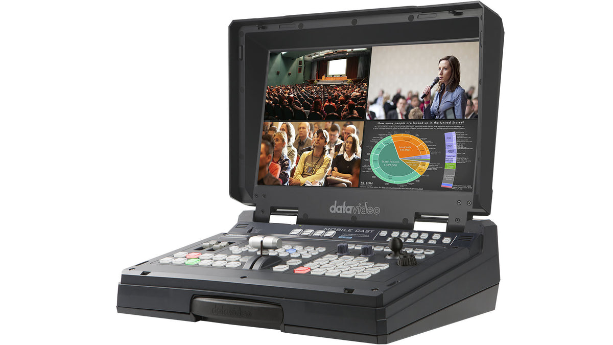 Datavideo HS-1600T MK II 4-Channel HDBaseT Portable Video Streaming Studio