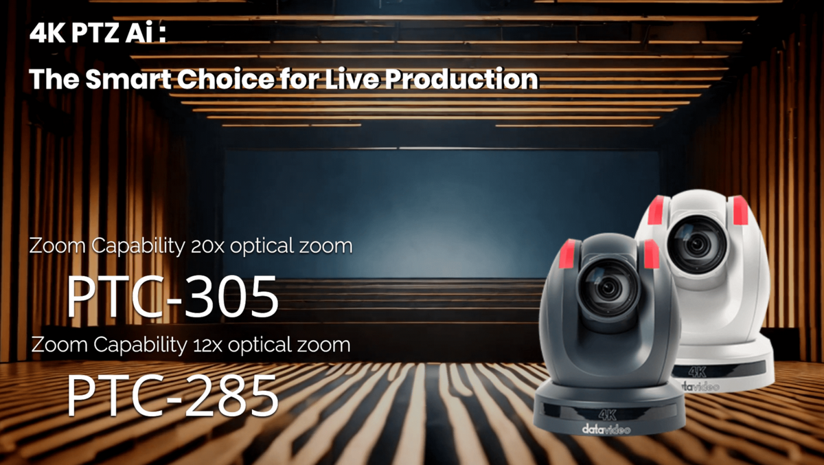 Datavideo PTC-285 4K 12x Tracking PTZ Camera