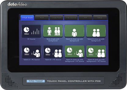 Datavideo TPC-700P Touch Panel Controller with PoE