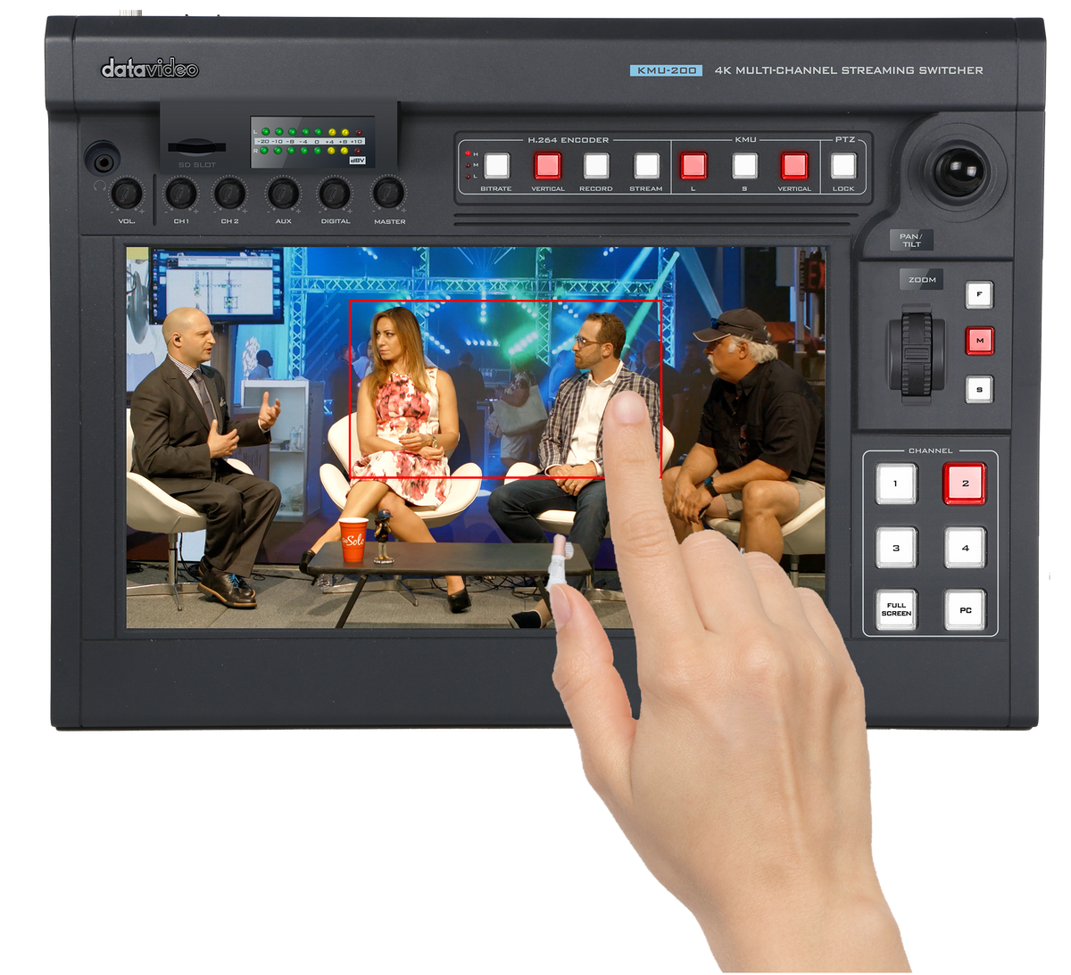 Datavideo KMU-200 4K Multi-Channel Streaming Switcher - view 3