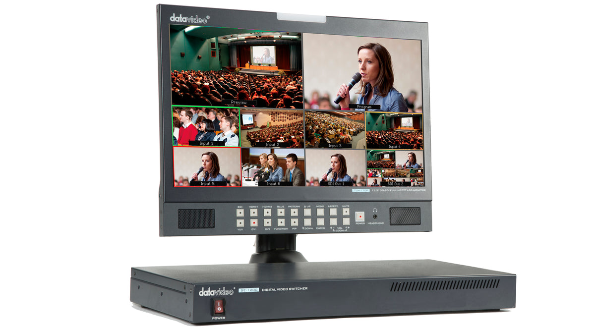 Datavideo SE-1200 6-Channel 1080i SDI/HDMI Switcher (SE-1200MU + RMC-260)