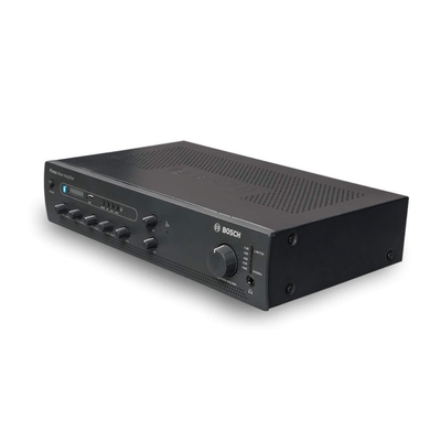 Bosch Plena PLE-1ME120-3IN 120W mixer amplifier, front view