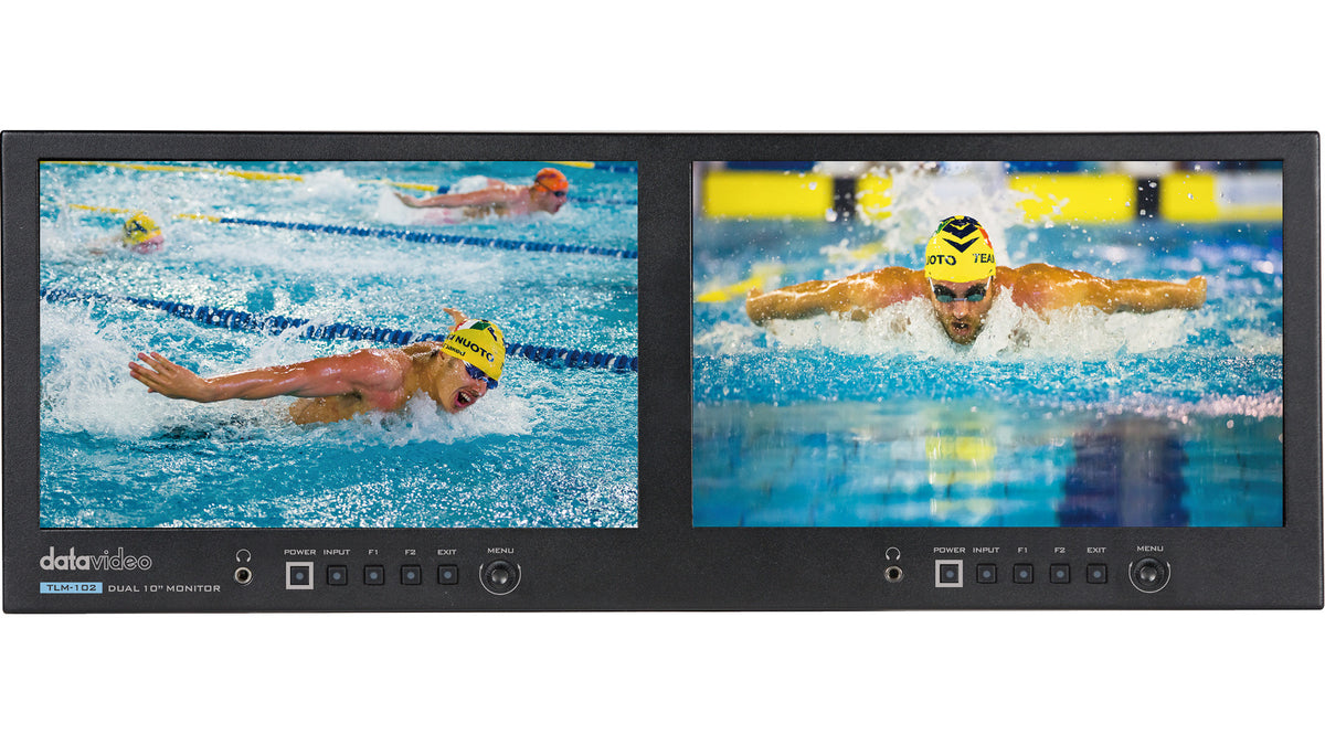 Datavideo TLM-102 Dual 10.1" FHD SDI/HDMI Cross Conversion Monitor - view 3