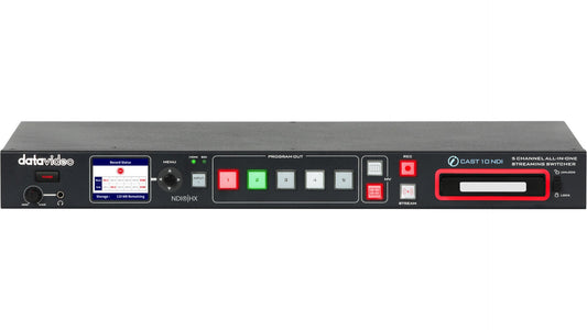 Datavideo iCAST 10NDI 5-Channel All-in-one Streaming Switcher - Universal AV Solutions