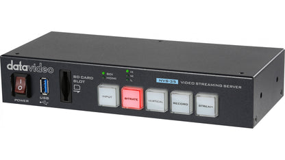 Datavideo NVS-35 H.264 streaming encoder, angled front view