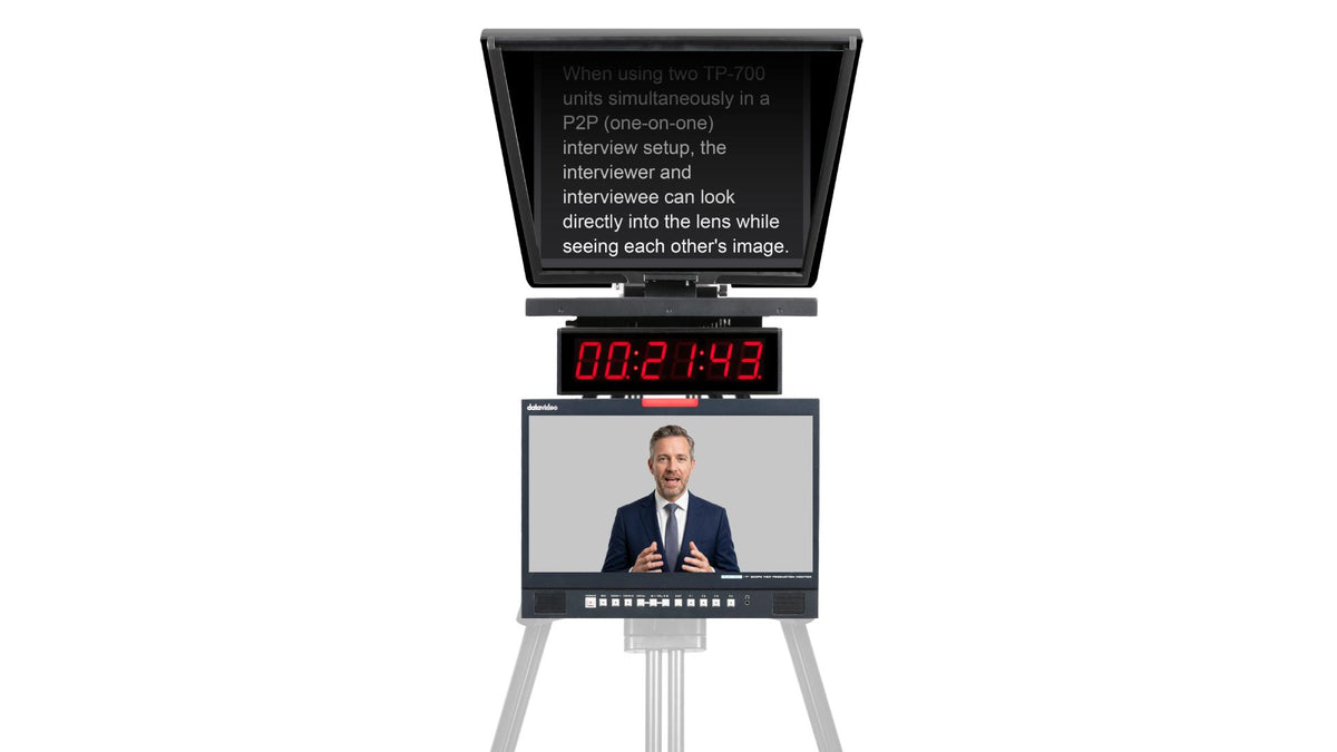 Datavideo TP-750 19" Studio Teleprompter Kit - view 2