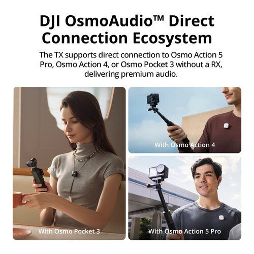 DJI Mic Mini 2 - Person Compact Wireless Microphone System for Camera & Smartphone (2.4 GHz) - Universal AV Solutions