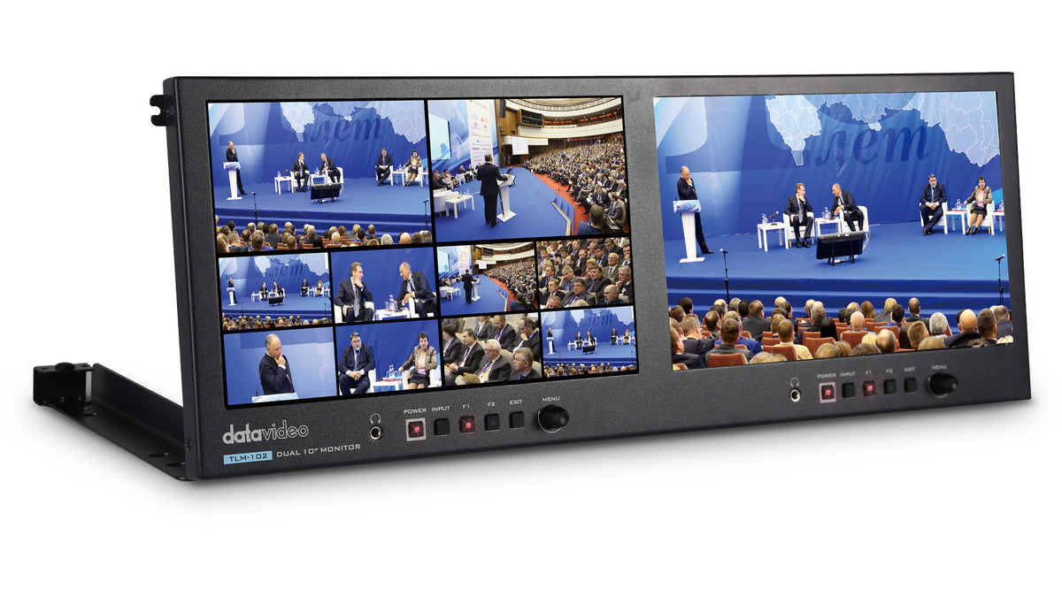 Datavideo TLM-102 Dual 10.1" FHD SDI/HDMI Cross Conversion Monitor - view 2