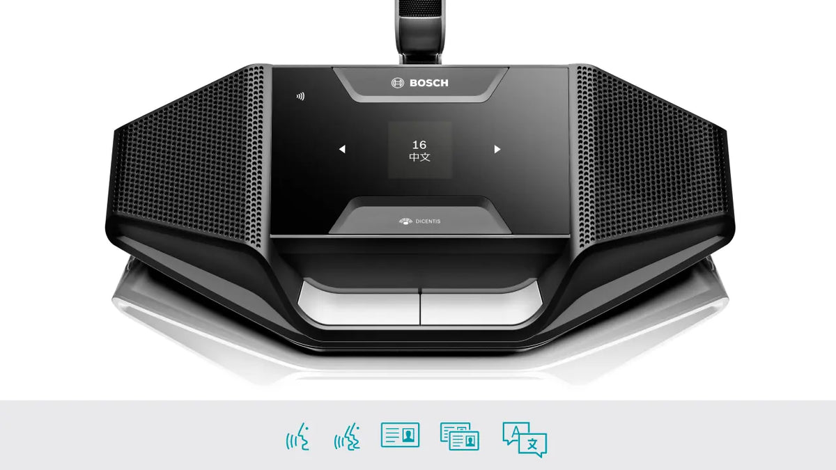 Bosch DICENTIS discussion device with language selector