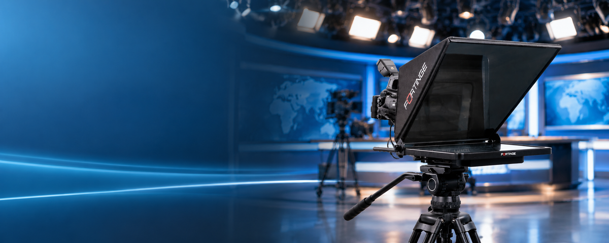 Fortinge PROX Series Studio Teleprompter for professional broadcast and studio production