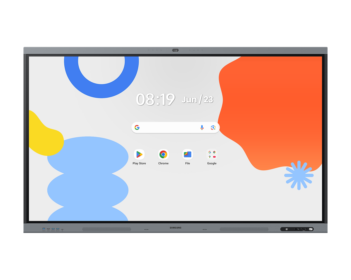 Samsung WAFX-P series 4K interactive flat panel display, front view