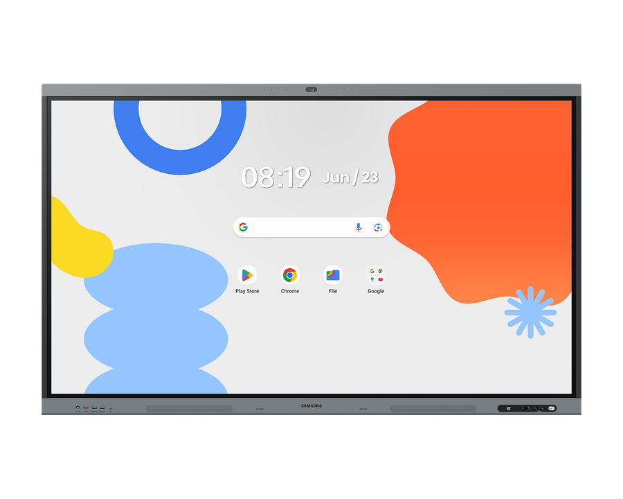 Samsung WAFX-P series 4K interactive flat panel display, front view