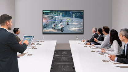 LG CreateBoard TR3ER interactive display in a corporate meeting room
