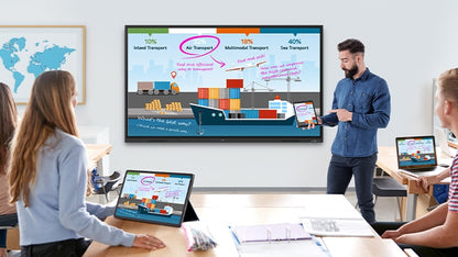 LG CreateBoard TR3ER interactive display used in a smart classroom