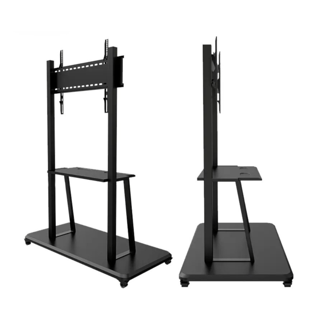 Portable Floor Stand for Smart TV Rolling Cart for Interactive Flat Panel Displays - Universal AV Solutions
