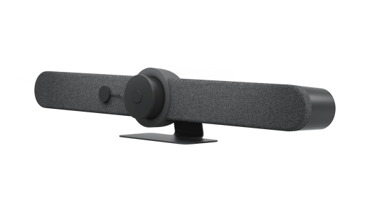 Logitech Rally Bar video conferencing bar, three-quarter angle