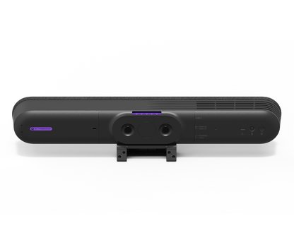 Logitech Rally Bar Huddle rear view showing connection ports