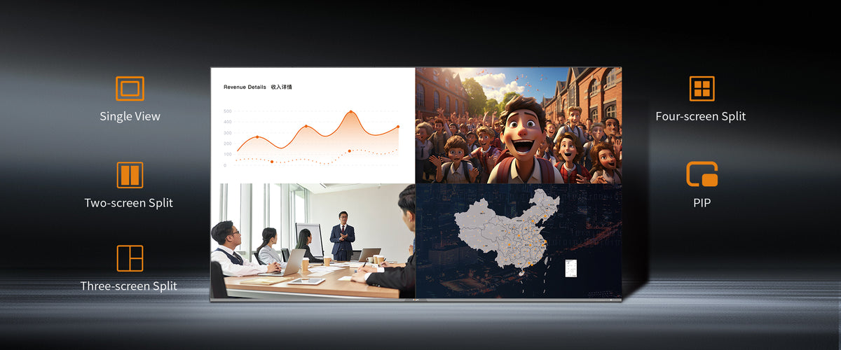 All-in-One LED video wall - modular installation