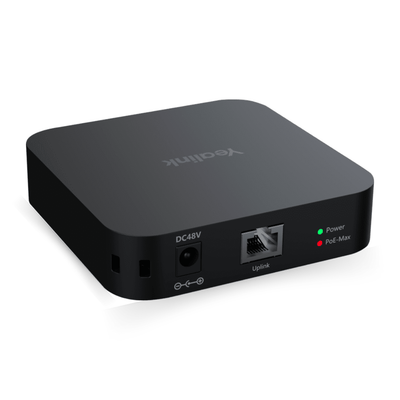 Yealink RCH40 PoE+ Room Cable Hub switch, front view